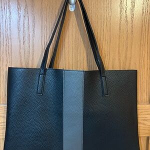 Vince Camuto Black and Gray Tote Bag